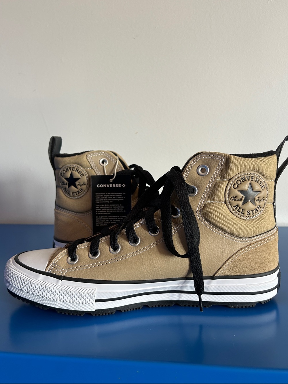 Converse Chuck Taylor All Star Berkshire Boot Nomad Khaki/Black/White M8 W10 - Picture 5 of 10